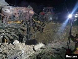 Ракеты упали на сельскохозяйственную ферму