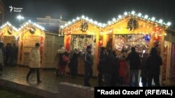 Новогодний базар в центре Душанбе