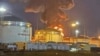 Пажар на нафтабазе ў Краснадарскім краі ў траўні 2023 году. Ілюстрацыйнае фота