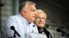 Hungarian Prime Minister Viktor Orban gives an address at an annual political and cultural festival held by leaders of Romania's Hungarian minority in Transylvania on July 22.