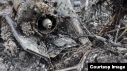 На месте атаки беспилотника в воинской части под Тирасполем, 17 марта 2024 года