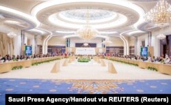 Открытая часть переговоров о мирном урегулировании войны в Украине. Джидда, Саудовская Аравия, 6 августа 2023 г.