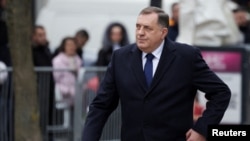 Republika Srpska President Milorad Dodik has led a yearslong battle against Bosnia-Herzegovina's central authorities. (file photo)