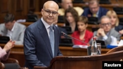 Prime Minister-elect Milos Vucevic lays out his party's priorities for Serbia after naming a new government on May 1. 
