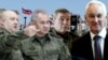 Сергей Суровикин, Сергей Шойгу, Валерий Герасимов и Андрей Белоусов, коллаж