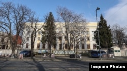 The Russian Embassy building in Bucharest (file photo)