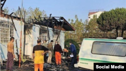 The gutted addiction center is reported to have been able to hold around 40 people. 