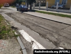 Ремонт дорог в оккупированном Бердянске, август 2022 года