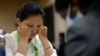 Bibisara Asaubaeva competes at the 44th Chess Olympiad 2022 in Mahabalipuram, India, in August 2022.