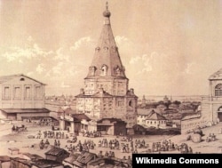 1830нчы елларда Николо-Гостинодворская чиркәве, Эдуард Турнерелли рәсеме