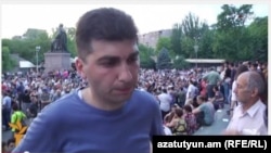 Armenia - David Sanasarian, a leader of the Rise Armenia group (archive photo)