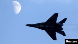 Poland's president says his country will give Ukraine four MiG-29 fighter jets in the coming days. (file photo)