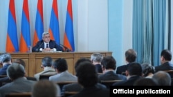 Armenia - President Serzh Sarkisian announces the suspension of diplomatic relations with Hungary, 31Aug2012.