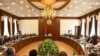 Nagorno-Karabakh - Nagorno-Karabakh's Persident Arayik Harutiunian and other political leaders meet in Stepanakert, October 3, 2022.