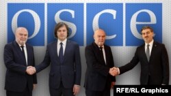 Генсек ОБСЕ встретился с Ираклием Кобахидзе и Михаилом Кавелашвили (коллаж)