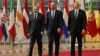 Եվրամիության խորհրդի նախագահ Շառլ Միշելի, Հայաստանի վարչապետ Նիկոլ Փաշինյանի և Ադրբեջանի նախագահ Իլհամ Ալիևի եռակողմ հանդիպում Բրյուսելում, 7-ը ապրիլի, 2022թ.