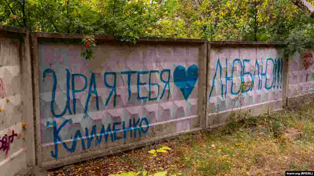 Освідчення в коханні на паркані парку