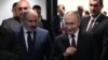 Armenia - Armenian Prime Minister Nikol Pashinian and Russian President Vladimir Putin attend a CSTO summit in Yerevan, November 23, 2022.