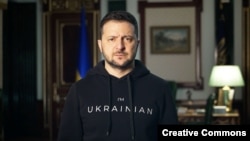  Ukrainian President Volodymyr Zelenskiy in Kyiv on January 13
