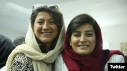 Niloofar Hamedi (left) and Elaheh Mohammadi