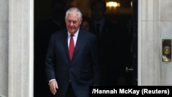 Secretarul de stat Rex Tillerson la Londra, 14 septembrie 2017 