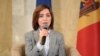 Moldovan President-elect Maia Sandu speaks at a news conference in Chisinau on November 30.