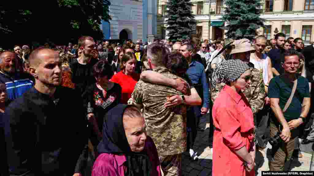 Прощання з Романом Ратушним у Михайлівському соборі