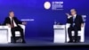 Ռուսաստանի և Ղազախստանի նախագահները, 17-ը հունիսի, 2022թ., Սանկտ Պետերբուրգի տնտեսական ֆորում