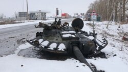 Uništeni tenk u Harkovu, 26. februar 2022.