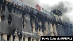 La Kiev după ciocnirile violente de noaptea trecută