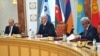 ЕврАзЕСке кирген мамлекеттердин башчыларынын Минсктеги жолугушуусу.10-октябрь, 2014-жыл.