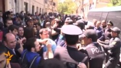 Azerbaijani Youth Activists Clash With Police
