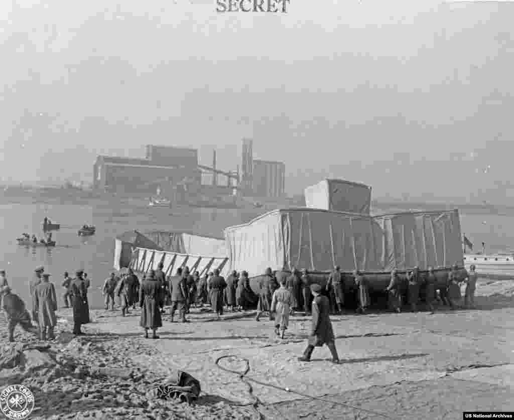 ...and even entire “landing barges” and ships that looked flimsy from up close...
