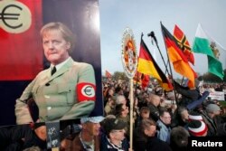 Прихильники руху Pegida у Дрездені. Квітень 2015 року