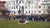 Вшанування пам’яті героя Чехії Яна Палаха та українців Василя Макуха та Олекси Гірника у Мелніку 16 січня 2018 року 