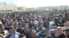 Акция протеста в центре Атырау. 24 апреля 2016 года.