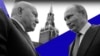 Фотоколаж. Юрій Лужков (ліворуч) і президент Росії Володимир Путін