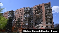 Наслідки бойових дій у прифронтовому Покровську на Донеччині, квітень2025 року