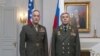 AQSh Bosh shtabi rahbari, general Josef Danford (chapda) hamda Rossiya Qurolli qo‘shinlari bosh shtabi rahbari, general Valeriy Gerasimov, 8 iyun, 2018 yil, Xelsinki