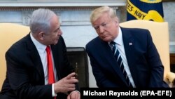 Президент США Трамп и премьер Израиля Нетаньяху
