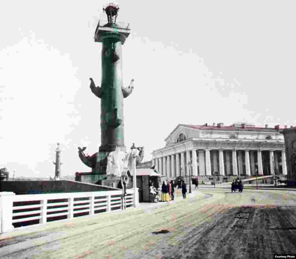 "Маяк и Зимний дворец". Франтишек Краткий. Санкт-Петербург, 1896
