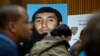 A photo of Sayfullo Saipov is displayed at a news conference at One Police Plaza on November 1.