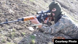 Armenia - A female army sniper. (Photo by Hayzinvor.am)