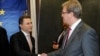 Средба на премиерот Никола Груевски со еврокомесарот Штефан Филе, Брисел.