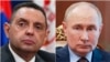 Serbian Deputy Prime Minister Aleksandar Vulin (left) and Russian President Vladimir Putin