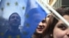 Studenti su u Beogradu protestima još 2008. tražili od vlasti da ubrzaju put ka EU, Beograd, februar 2008