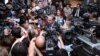 Armenia - Parliament speaker Hovik Abrahamian is interviewed by journalists, 02Oct2012.