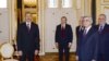 Austria - Presidents Ilham Aliyev (L) of Azerbaijan and Serzh Sarkisian of Armenia meet in Vienna, 19Nov2013.