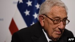 Henry Kissinger, pictured in 2016, has for months advocated a cease-fire in the Ukraine war that would in effect accept some military gains by Russia.