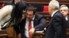 Armenia - Prosperous Armenia Party (BHK) leader Gagik Tsarukian (C) attending a parliament session in Yerevan, 4Feb2013.